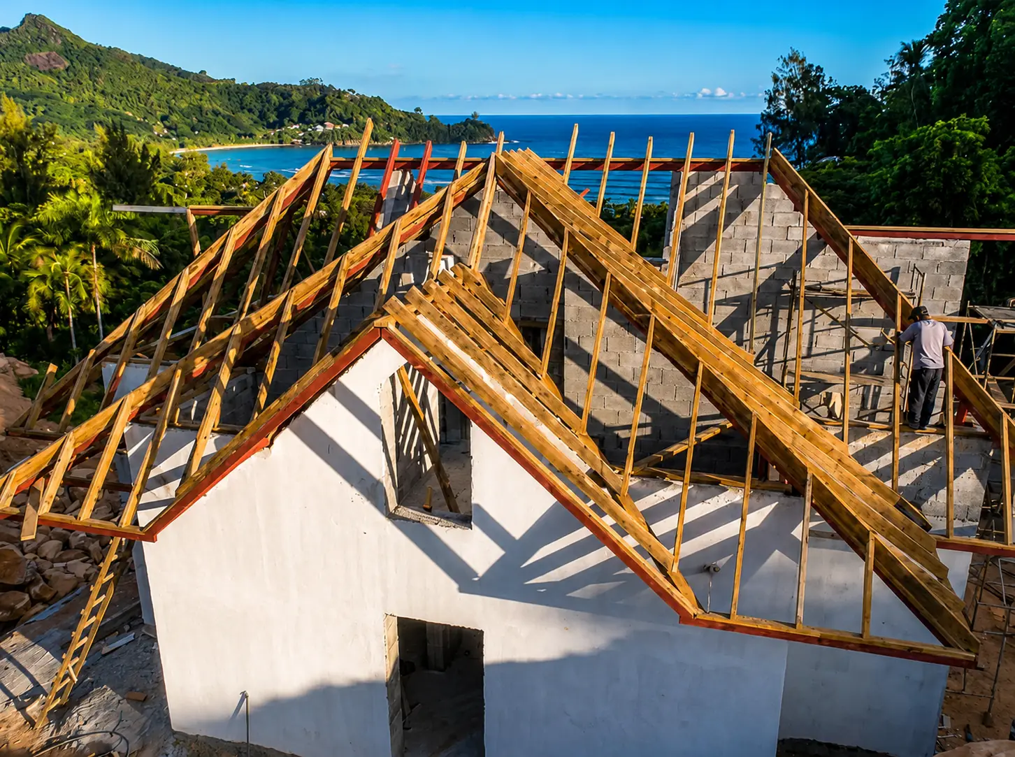 Empathia Village construction — real site photo